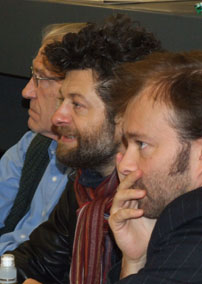 David Warner, Andy Serkis & Rupert Degas